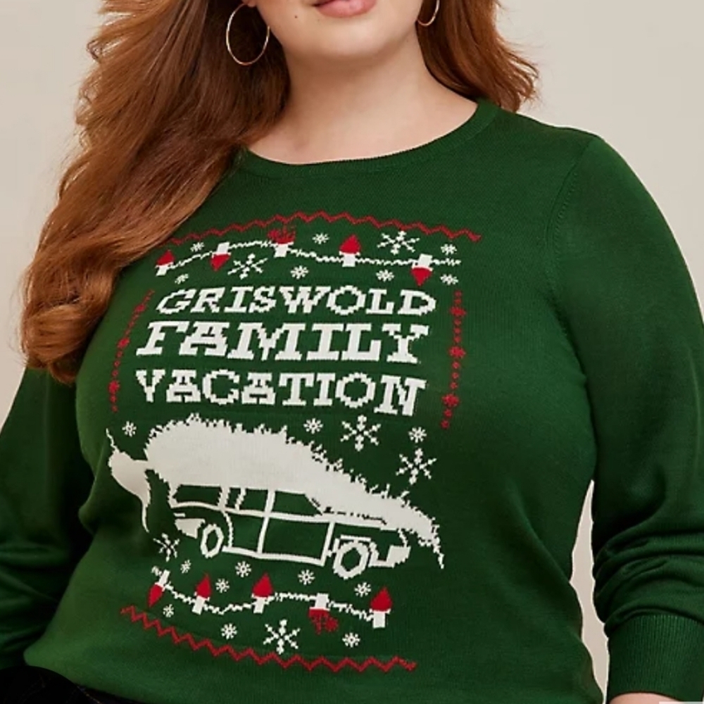 🆕️🌲🎄GRISWOLD FAMILY CHRISTMAS VACATION JACQUARD PULLOVER SWEATER🎄🌲
